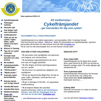 Cykling startsida 2005