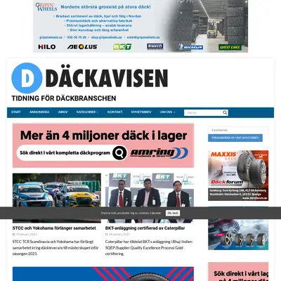 Däckavisen nyhetsbrev startsida 2021
