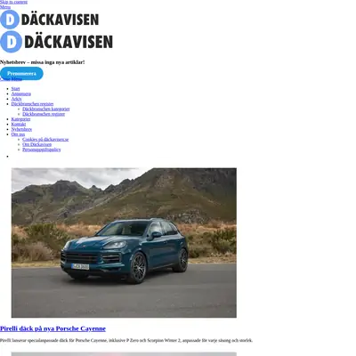 Däckavisen nyhetsbrev startsida 2024