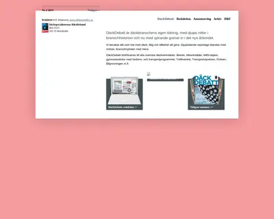 www.dackdebatt.se startsida 2015