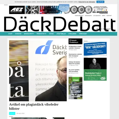 www.dackdebatt.se startsida 2018