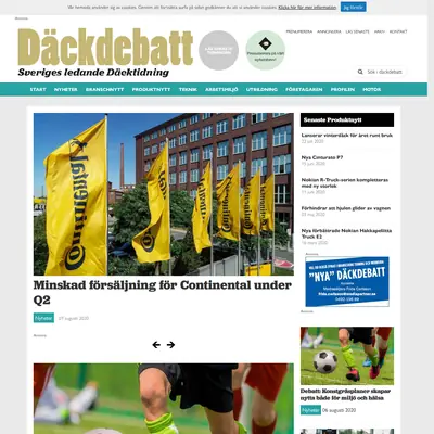 www.dackdebatt.se startsida 2020