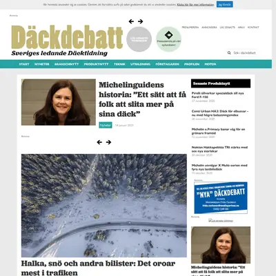 www.dackdebatt.se startsida 2021