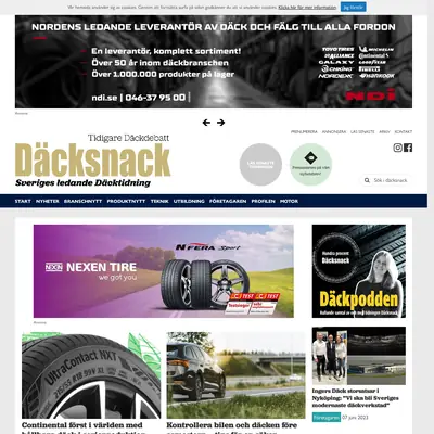 www.dackdebatt.se startsida 2023