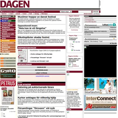 Demo startsida 2006