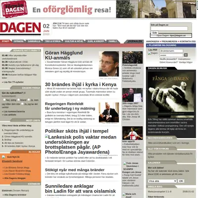 Demo startsida 2008