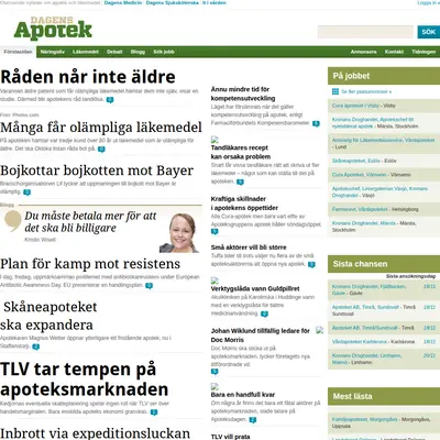 www.dagensapotek.se startsida 2011
