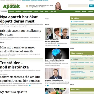 www.dagensapotek.se startsida 2015