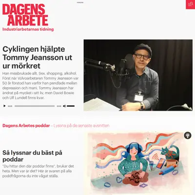 Dagens arbete startsida 2023