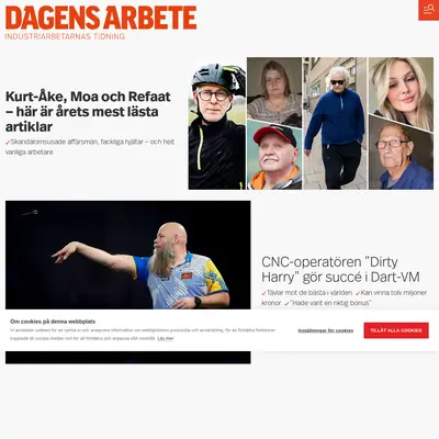 Dagens arbete startsida 2026