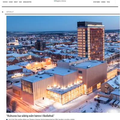 Dagens Arenas nyhetsbrev startsida 2024