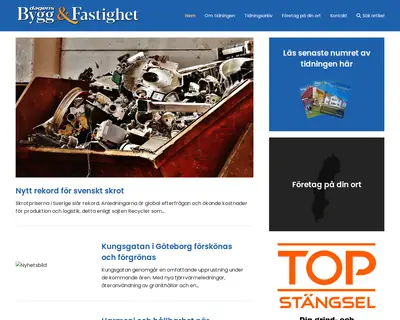 Dagens Bygg & Fastighet startsida 2025