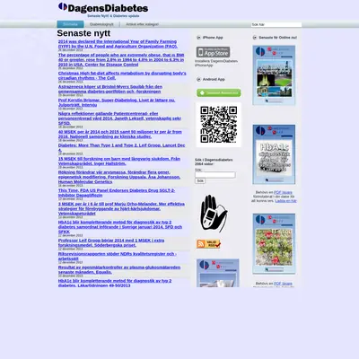 Diabetesvård startsida 2014