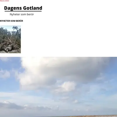 Dagensgotland.se startsida 2023