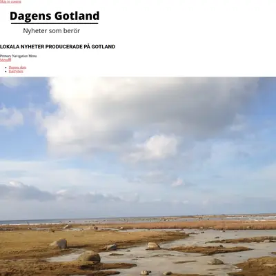 Dagensgotland.se startsida 2025