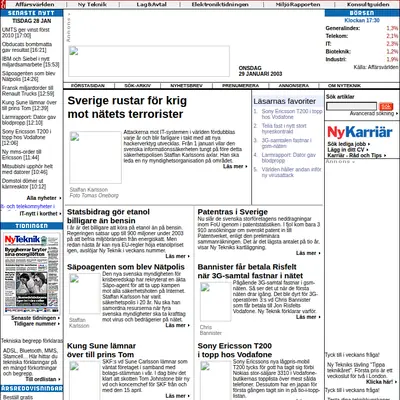 dagensit.se startsida 2003