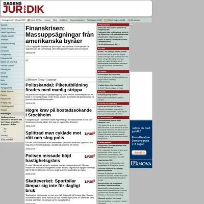 www.dagensjuridik.se startsida 2009