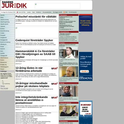www.dagensjuridik.se startsida 2010