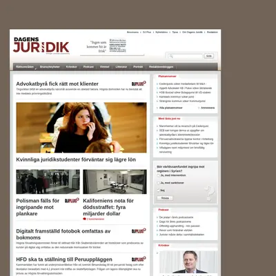 www.dagensjuridik.se startsida 2011