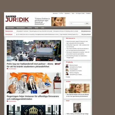 www.dagensjuridik.se startsida 2013