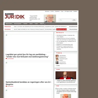 www.dagensjuridik.se startsida 2014