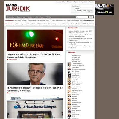 www.dagensjuridik.se startsida 2016