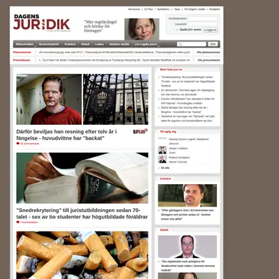 www.dagensjuridik.se startsida 2017