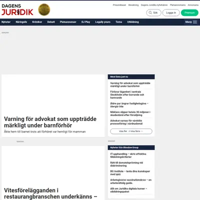 www.dagensjuridik.se startsida 2022