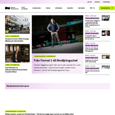 DagensMedarbetare.se startsida 2025