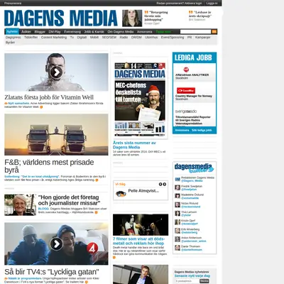 dagensmedia.se startsida 2015