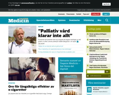 Dagens Medicin Premium startsida 2019
