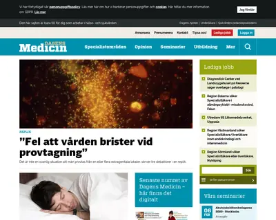 Dagens Medicin Premium startsida 2020