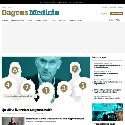 Dagens Medicin Premium startsida 2026