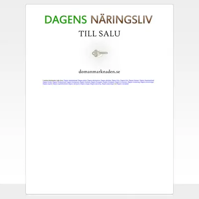 DAGENS NÄRINGSLIV startsida 2010