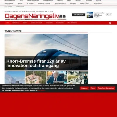 DAGENS NÄRINGSLIV startsida 2025