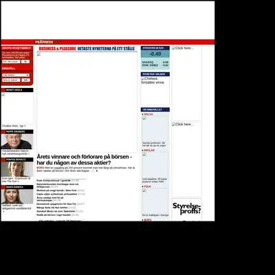 Dagens PS, www.dagensps.se startsida 2006