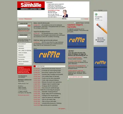 https://www.dagenssamhalle.se startsida 2007