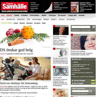 https://www.dagenssamhalle.se startsida 2011