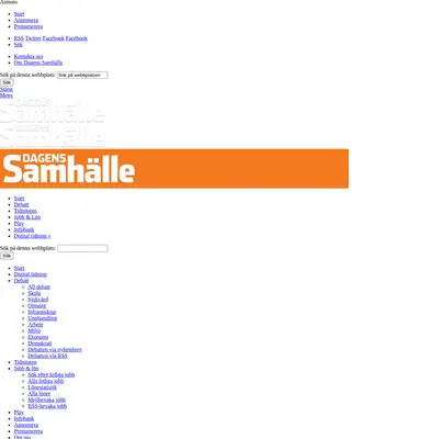 https://www.dagenssamhalle.se startsida 2014