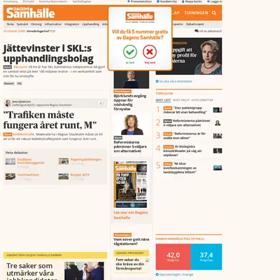 https://www.dagenssamhalle.se startsida 2019