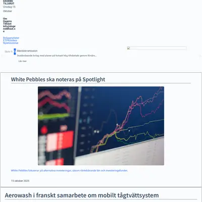 Dagens Tillväxt startsida 2025