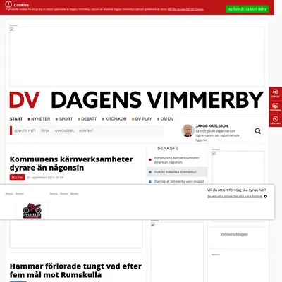 www.dagensvimmerby.se startsida 2015