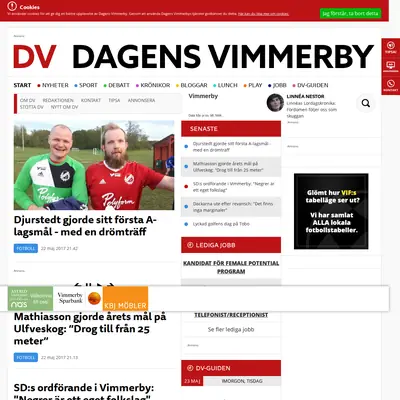 www.dagensvimmerby.se startsida 2017