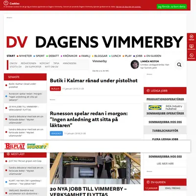 www.dagensvimmerby.se startsida 2018