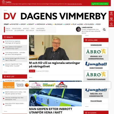 www.dagensvimmerby.se startsida 2019