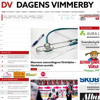 www.dagensvimmerby.se startsida 2022