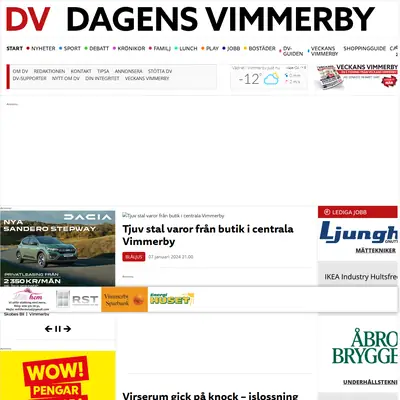 www.dagensvimmerby.se startsida 2024