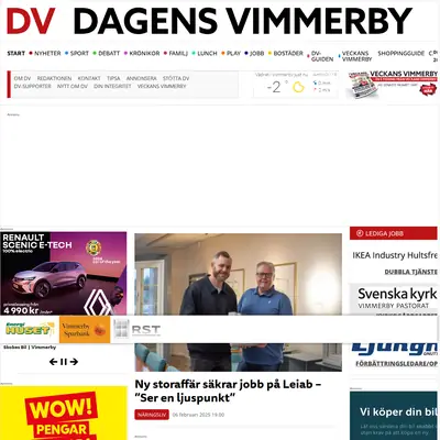 www.dagensvimmerby.se startsida 2025