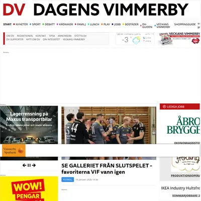 www.dagensvimmerby.se startsida 2026
