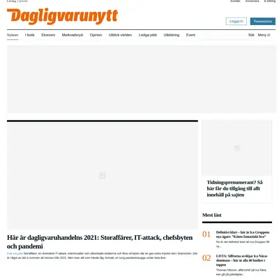 Dagligvarunytt - Karriär startsida 2022